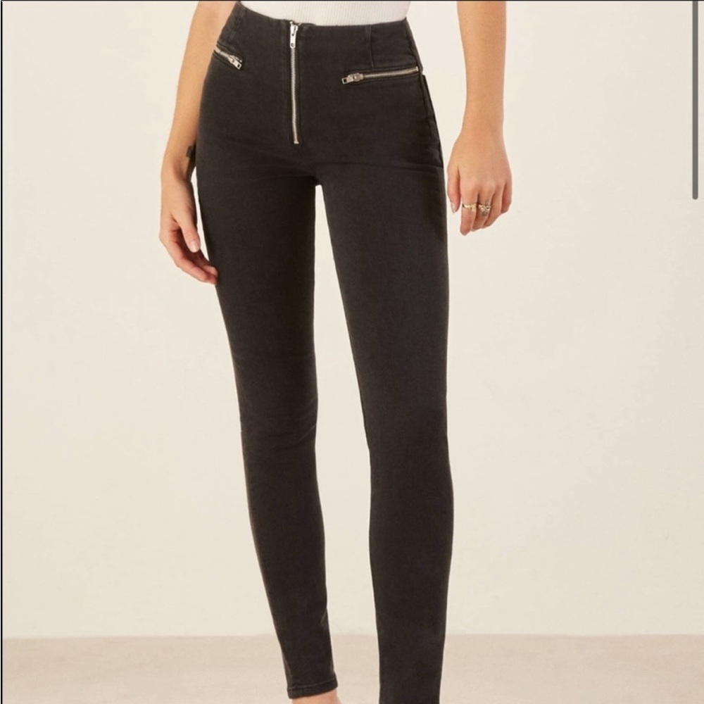 Reformation Niki Jeans Black Size 26